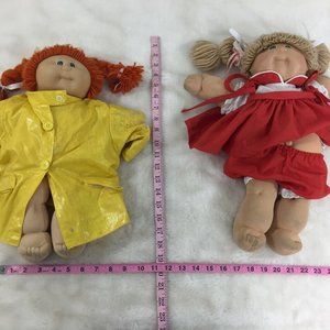 Lot 2- Cabbage Patch Vintage 70s 1978 Red Head & B